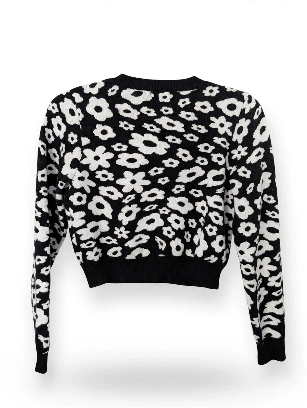 ARDENE Vintage Daisy Cropped Cardigan - Picture 3 of 5